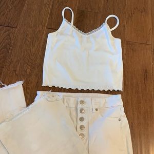 American Eagle cropped cami.  Size M